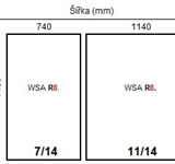 tabulka velikostÍ bezpečnostní únikový výlez WSA R8